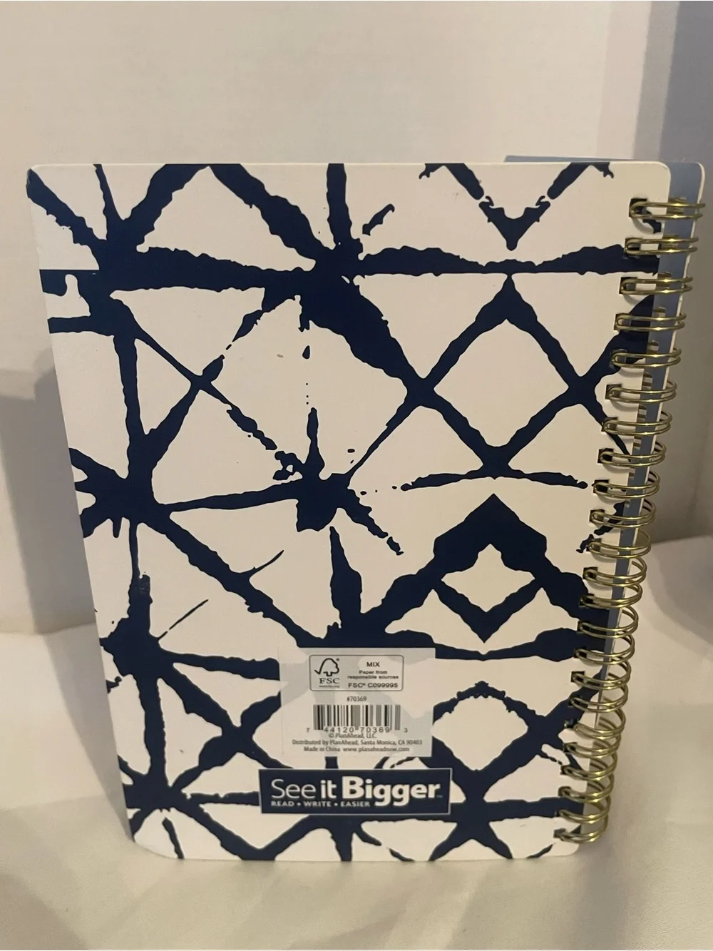 PlanAhead “See It Bigger” Large Print Phone/Address/Password Book – spiral bound